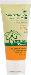  Macrovita OLIVE-ELIA ochronne mleczko przeciwsłoneczne do twarzy i ciała z filtrem SPF50 100ml