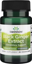  Swanson Swanson - Ekstrakt z Czarnego Imbiru, 100 mg, 30 vkaps
