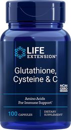  Life Extension Life Extension - Glutation, cysteina & C, 100 kapsułek roślinnych