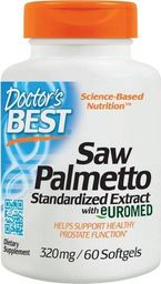  DOCTORS BEST Doctor's Best - Saw Palmetto (Palma Sabałowa), 320mg, 60 kapsułek miękkich