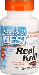  DOCTORS BEST Doctor's Best - Olej z Kryla, 350 mg, 60 kapsułek miękkich