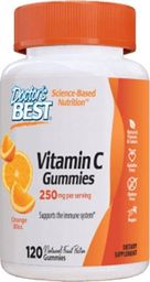 DOCTORS BEST Doctor's Best - Witamina C 250 mg, Orange Bliss, 120 żelek