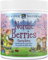  Nordic naturals Nordic Naturals - Multiwitaminy, Nordic Berries, Smak Wiśniowy, 120 żelek