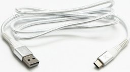 Kabel USB Logo USB-A - USB-C 1 m Biały