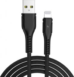 Kabel USB Libox USB-A - Lightning 1 m Czarny (LB0097NEW)