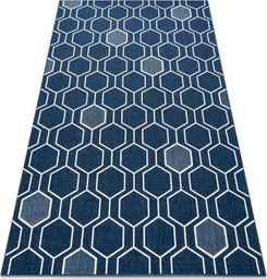 Dywany Łuszczów Dywan SPRING 20404994 Hexagon sznurkowy, pętelkowy - niebieski, 120x170 cm