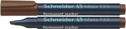  Schneider Marker permanentny SCHNEIDER Maxx 133, ścięty, 1-4 mm, brązowy (4004675038616)