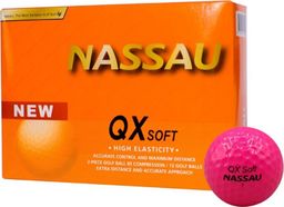 Nassau Piłki golfowe NASSAU QX SOFT (różowe)