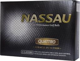  Nassau Piłki golfowe NASSAU QUATTRO (białe)