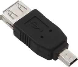 Adapter USB Akyga miniUSB - USB Czarny  (AK-AD-07)