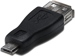 Adapter USB Akyga microUSB - USB Czarny  (AK-AD-08)