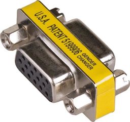 Adapter AV Akyga D-Sub (VGA) - D-Sub (VGA) żółty (AK-AD-18)