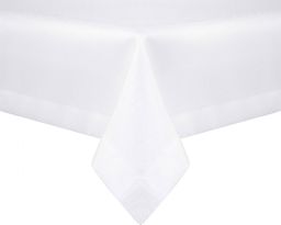  Łóżkoholicy Obrus Plamoodporny Klasyczny Elegant Biały 120x200