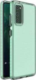  Hurtel Spring Case pokrowiec żelowe etui z kolorową ramką do Samsung Galaxy A72 4G miętowy