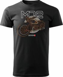  Topslang Koszulka motocyklowa na motor M72 Dniepr Ural męska czarna REGULAR L