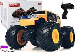Lean Sport Auto Terenowe Duże Koła Bigfoot Zdalnie Sterowany 2.4G 1:18 Żółty