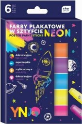  Interdruk Farby plakatowe w sztyfcie Neon 6 kolorów