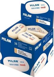  Milan Gumka syntetyczna owalna biała (16szt) MILAN