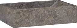 Umywalka vidaXL Umywalka, 45 x 30 x 12 cm, marmurowa, szara