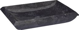 Umywalka vidaXL Umywalka, czarna, 50x35x10 cm, marmurowa