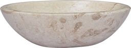 Umywalka vidaXL Umywalka, kremowa, 53x40x15 cm, marmurowa