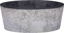 Umywalka vidaXL Umywalka, czarna, 40x15 cm, marmurowa