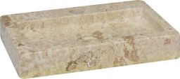 Umywalka vidaXL Umywalka, kremowa, 38x24x6,5 cm, marmur