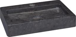 Umywalka vidaXL Umywalka, czarna, 38x24x6,5 cm, marmur