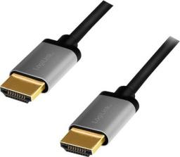 Kabel LogiLink HDMI - HDMI 1m szary (CHA0100)
