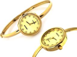 Zegarek Lovrin Złoty damski zegarek 585 na sztywnej bransoletce 14,74g