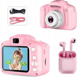 Aparat Fotograficzny Dla Dzieci Hd + Inpods 12 Tws