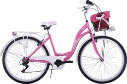  Kozbike Kozbike City 28 7s rower różowo - biały (K4)