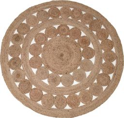 H&S Decoration Dywan okrągły pleciony z Juty 150 cm