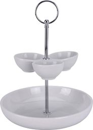 Excellent Housewear Porcelanowa patera dwupoziomowa biała