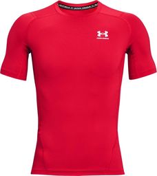 Under Armour Koszulka Heatgear Armour Short Sleeve 1361518-600 Czerwone L
