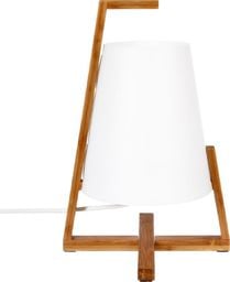 Lampa stołowa Atmosphera Brązowa bambusowa lampka nocna Gong 32 cm