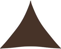 vidaXL Trójkątny żagiel ogrodowy, tkanina Oxford, 3,6x3,6x3,6 m, brąz
