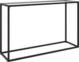  vidaXL Stolik konsolowy, przezroczysty, 120x35x75 cm, szkło hartowane