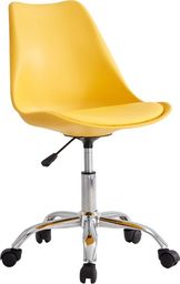 Krzesło biurowe Selsey Djum II Żółte