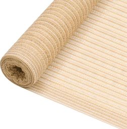 vidaXL Siatka cieniująca, beżowa, 2x10 m, HDPE, 75 g/m