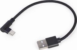 Kabel USB Gembird USB-A - USB-C Czarny (CC-USB2-AMCML-0.2M)