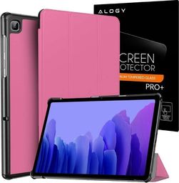 Etui na tablet Alogy Book Cover do Samsung Galaxy Tab A7 10.4 T500/T505 Różowe + Szkło Alogy
