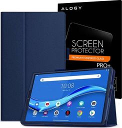 Etui na tablet Alogy Etui Stand Cover Alogy do Lenovo M10 Gen.2 TB-X306 Granatowe + Szkło
