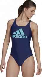 Adidas Kostium kąpielowy adidas SH3.RO Big Logo Swimsuit GT2601 GT2601 niebieski 40