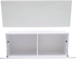 TopEshop SZAFKA RTV VIDA 1 WISZĄCA 100CM BIEL POŁYSK