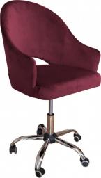 Krzesło biurowe Atos Velvet Bordowe