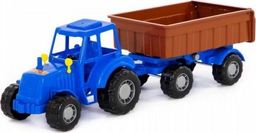  Polesie Polesie 84774 Traktor Majster niebieski z przyczepą Nr1 w siatce