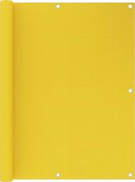  vidaXL Parawan balkonowy, żółty, 120x300 cm, HDPE