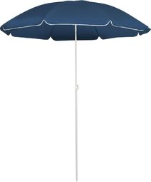  vidaXL Parasol ogrodowy na stalowym słupku, niebieski, 180 cm