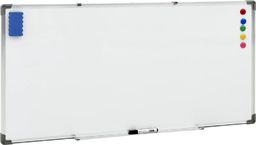  vidaXL Tablica magnetyczna, biała, 110x60 cm, stalowa